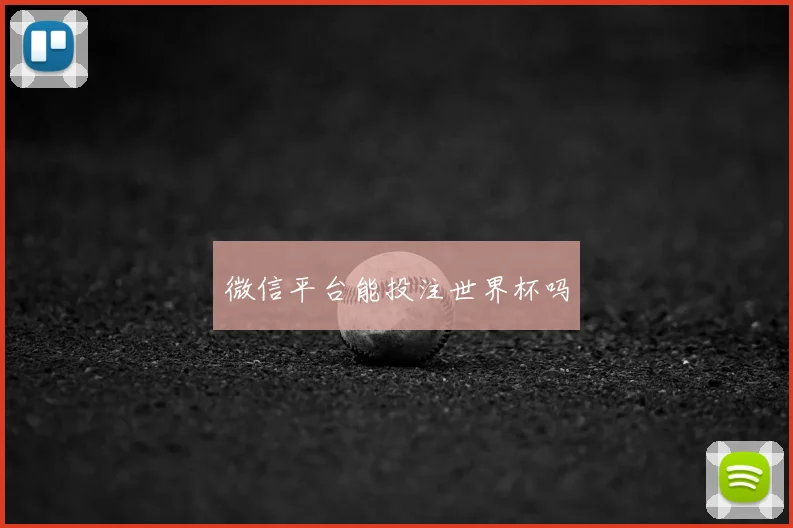 微信平台能投注世界杯吗